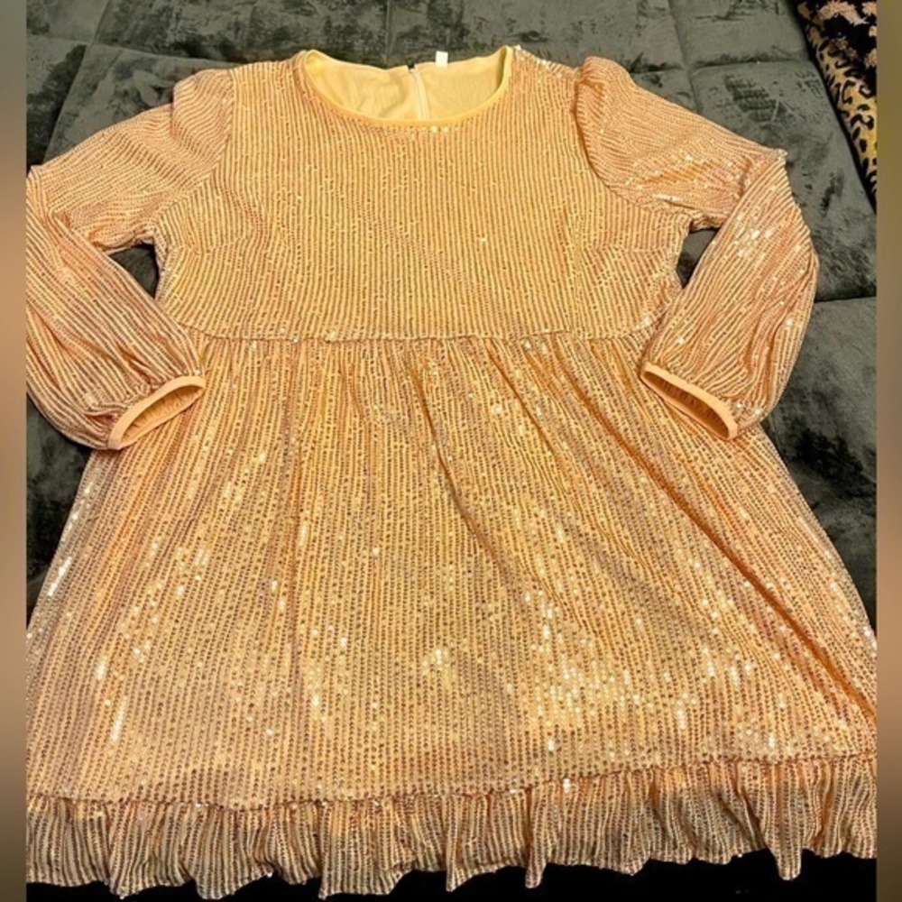 Peach Zip Back Tunic Size 18-20 (2x)